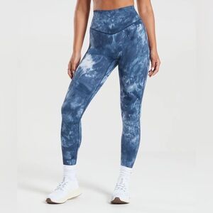 Gymshark Elevate Leggings - Lakeside Blue Spray Dye